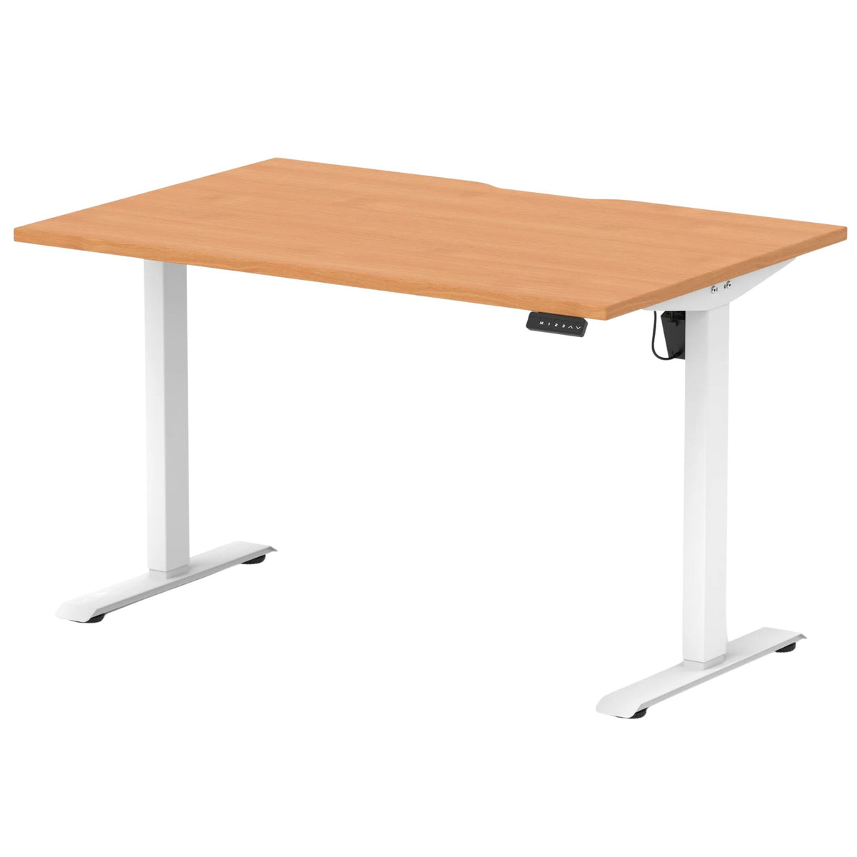 Air Lite Height Adjustable Desk With Scalloped Edge
