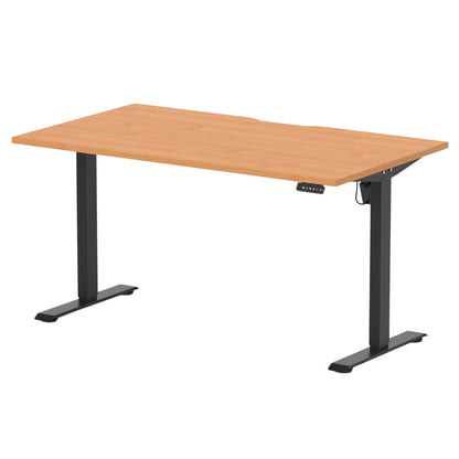 Air Lite Height Adjustable Desk With Scalloped Edge