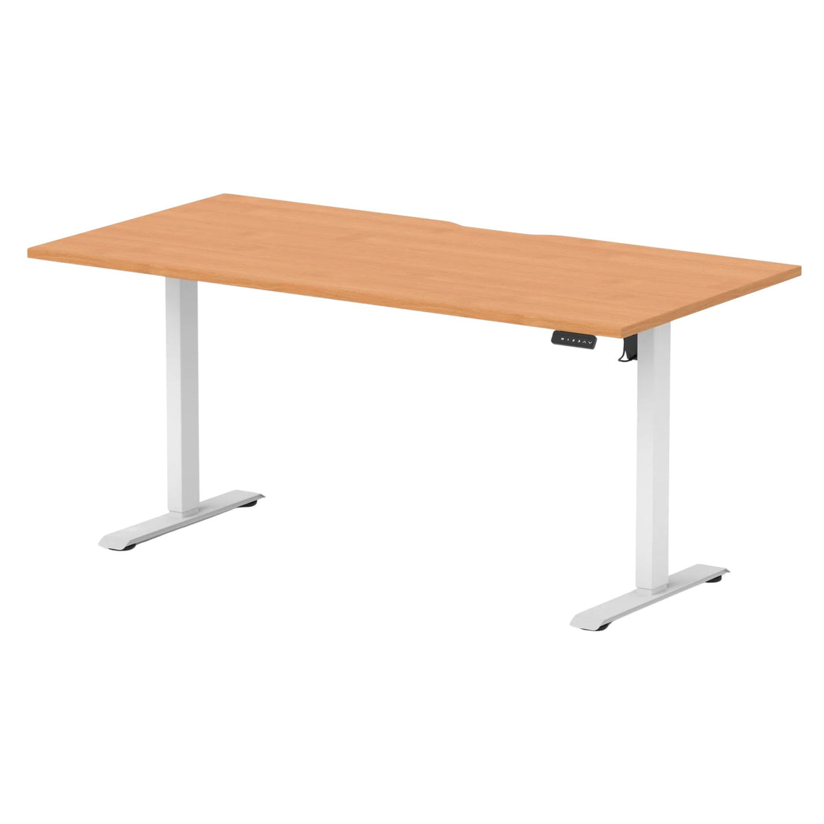 Air Lite Height Adjustable Desk With Scalloped Edge