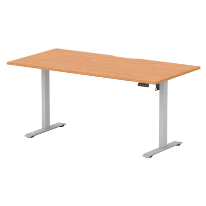 Air Lite Height Adjustable Desk With Scalloped Edge