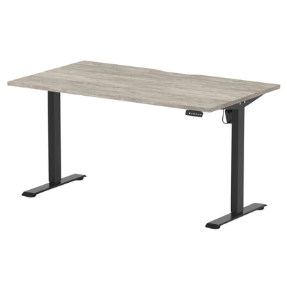 Air Lite Height Adjustable Desk With Scalloped Edge