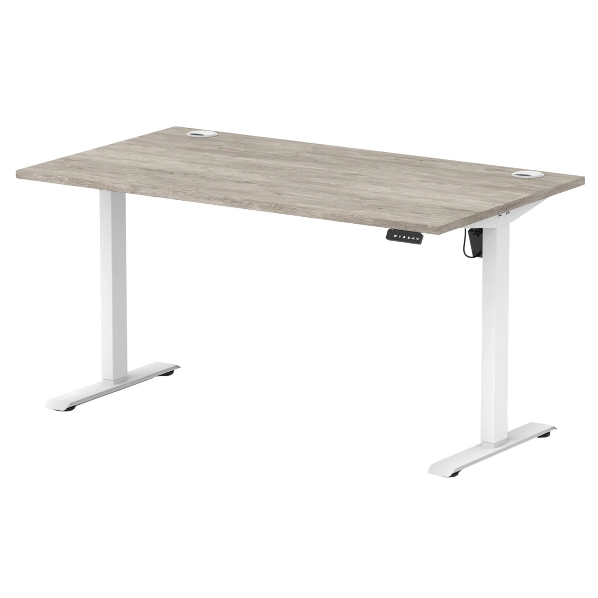 Air Lite Height Adjustable Desk with Cable Ports