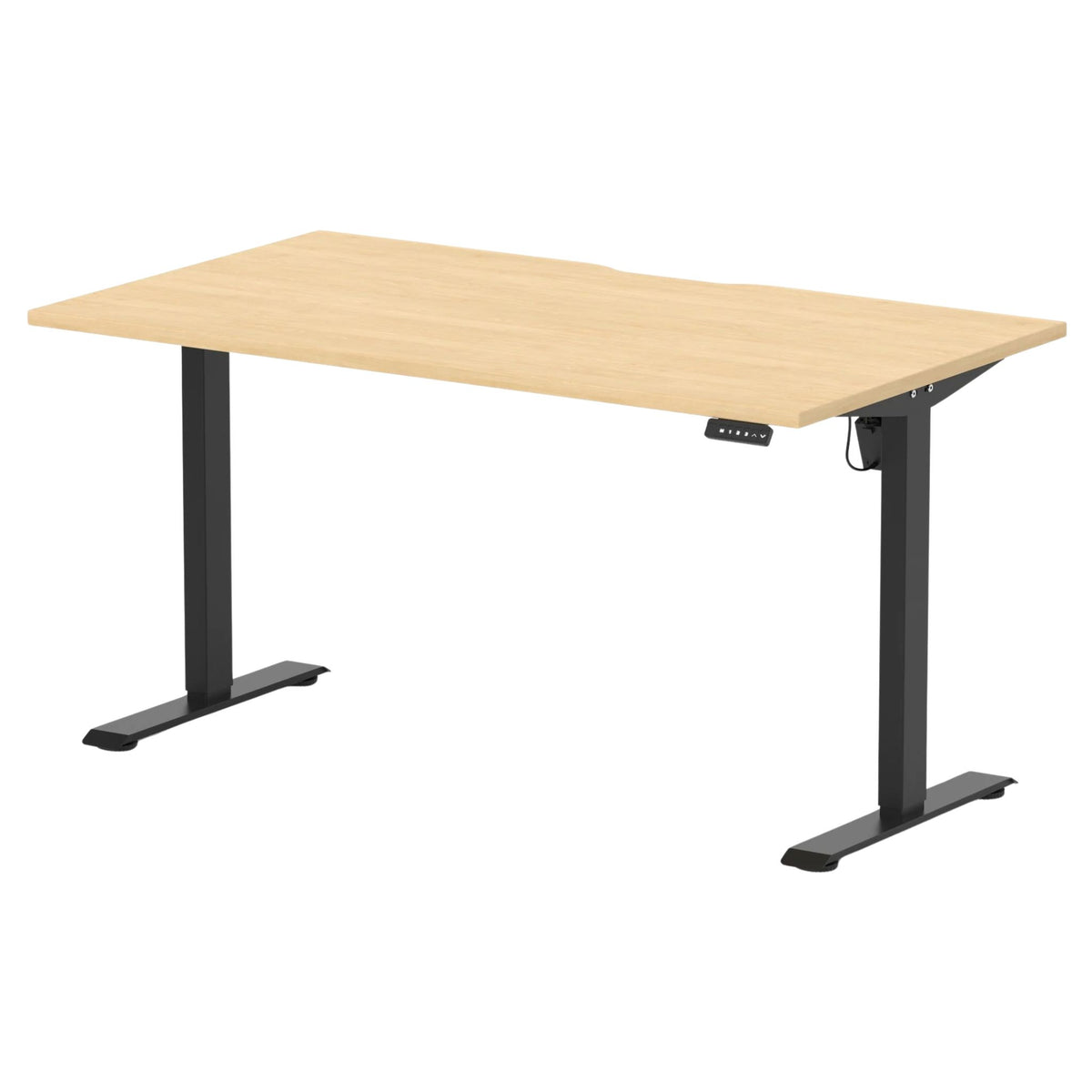 Air Lite Height Adjustable Desk With Scalloped Edge