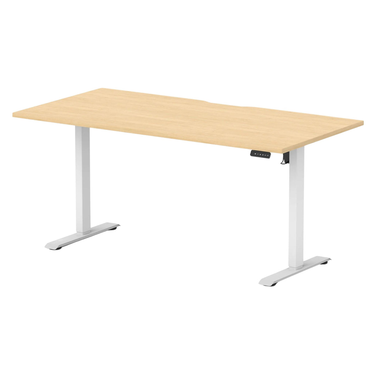 Air Lite Height Adjustable Desk With Scalloped Edge