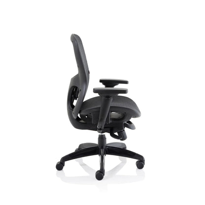 Stealth Shadow High Mesh Back Ergonomic Posture Chair With Arms