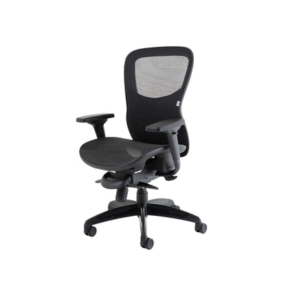 Stealth Shadow High Mesh Back Ergonomic Posture Chair With Arms