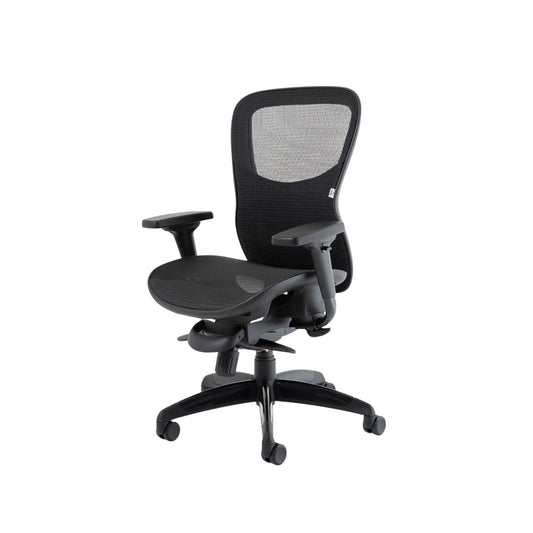 Stealth Shadow High Mesh Back Ergonomic Posture Chair With Arms