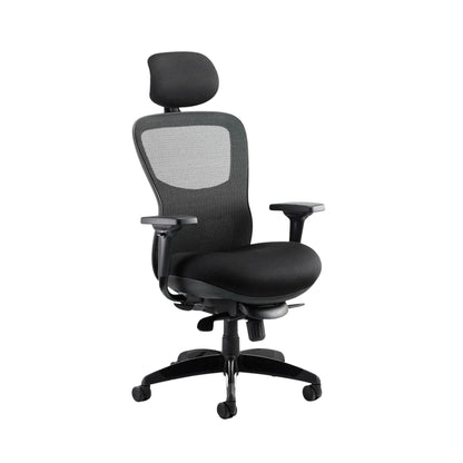 Stealth Shadow High Mesh Back Ergonomic Posture Chair With Arms