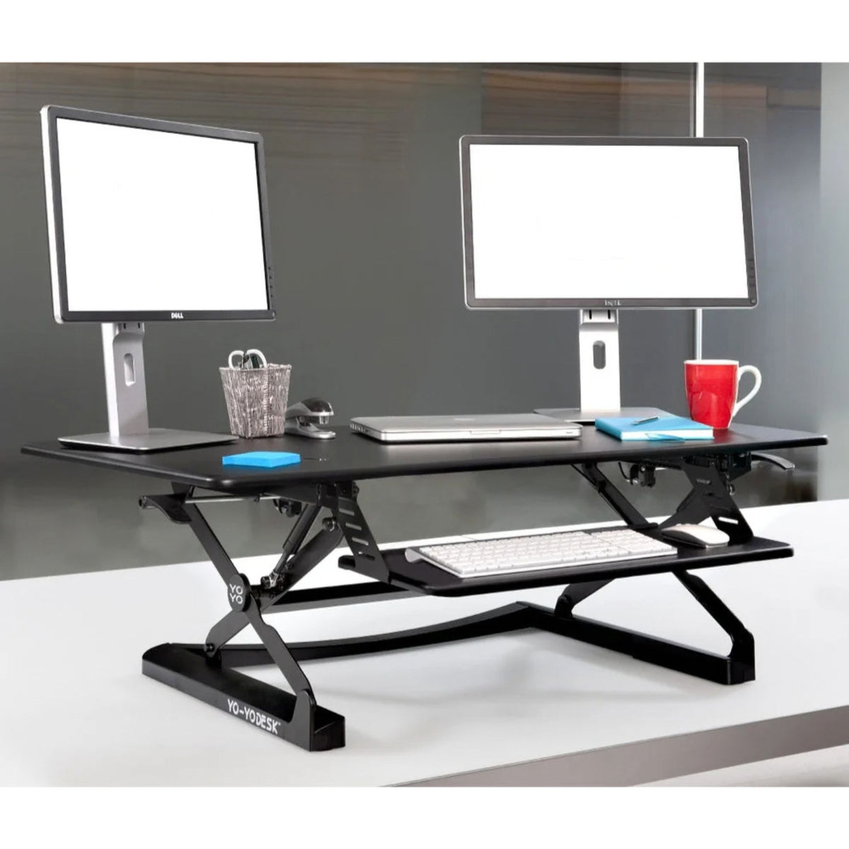 Yo-Yo DESK 120 Dual Monitor Standing Desk Converter