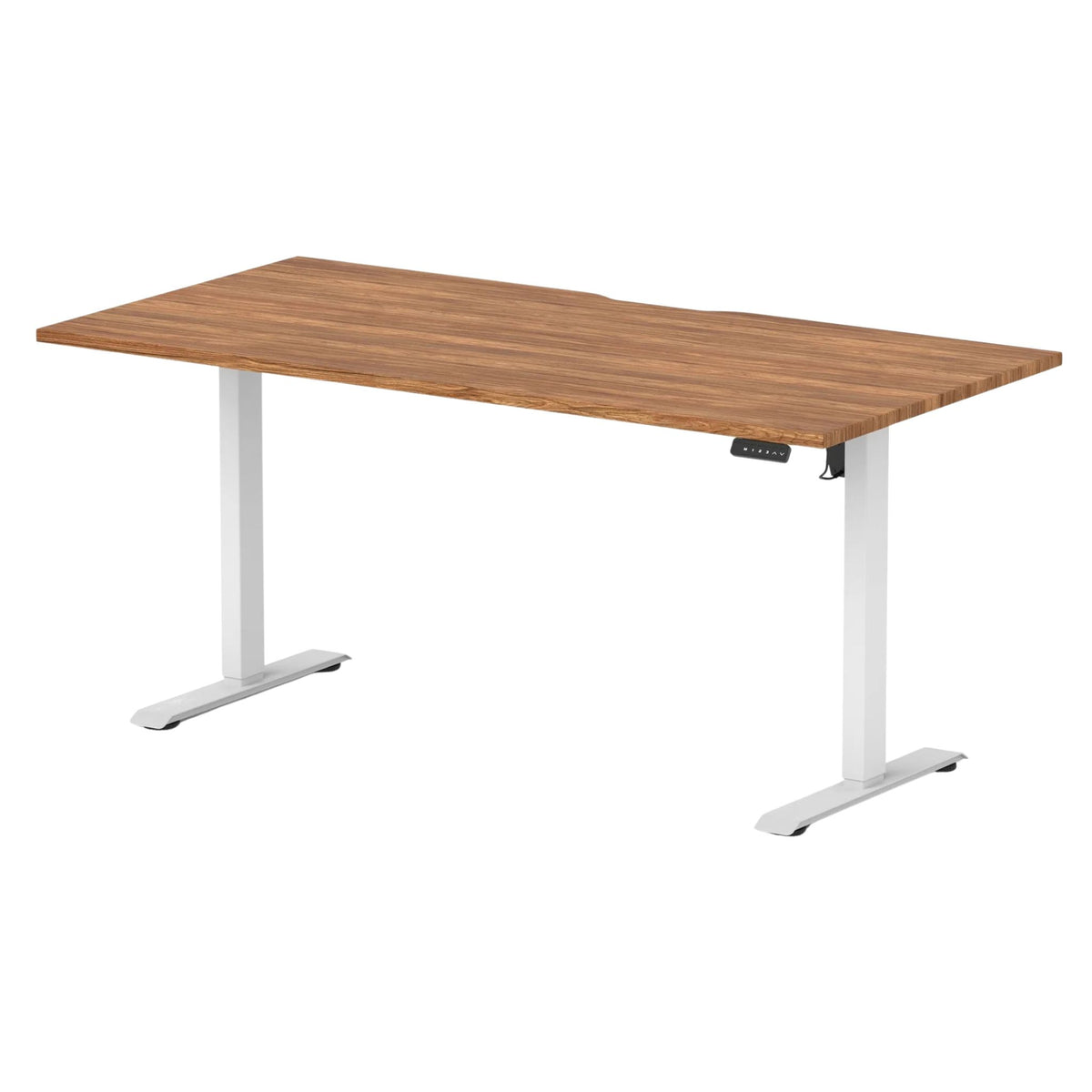 Air Lite Height Adjustable Desk With Scalloped Edge
