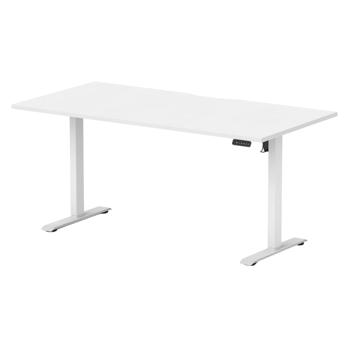 Air Lite Height Adjustable Desk With Scalloped Edge
