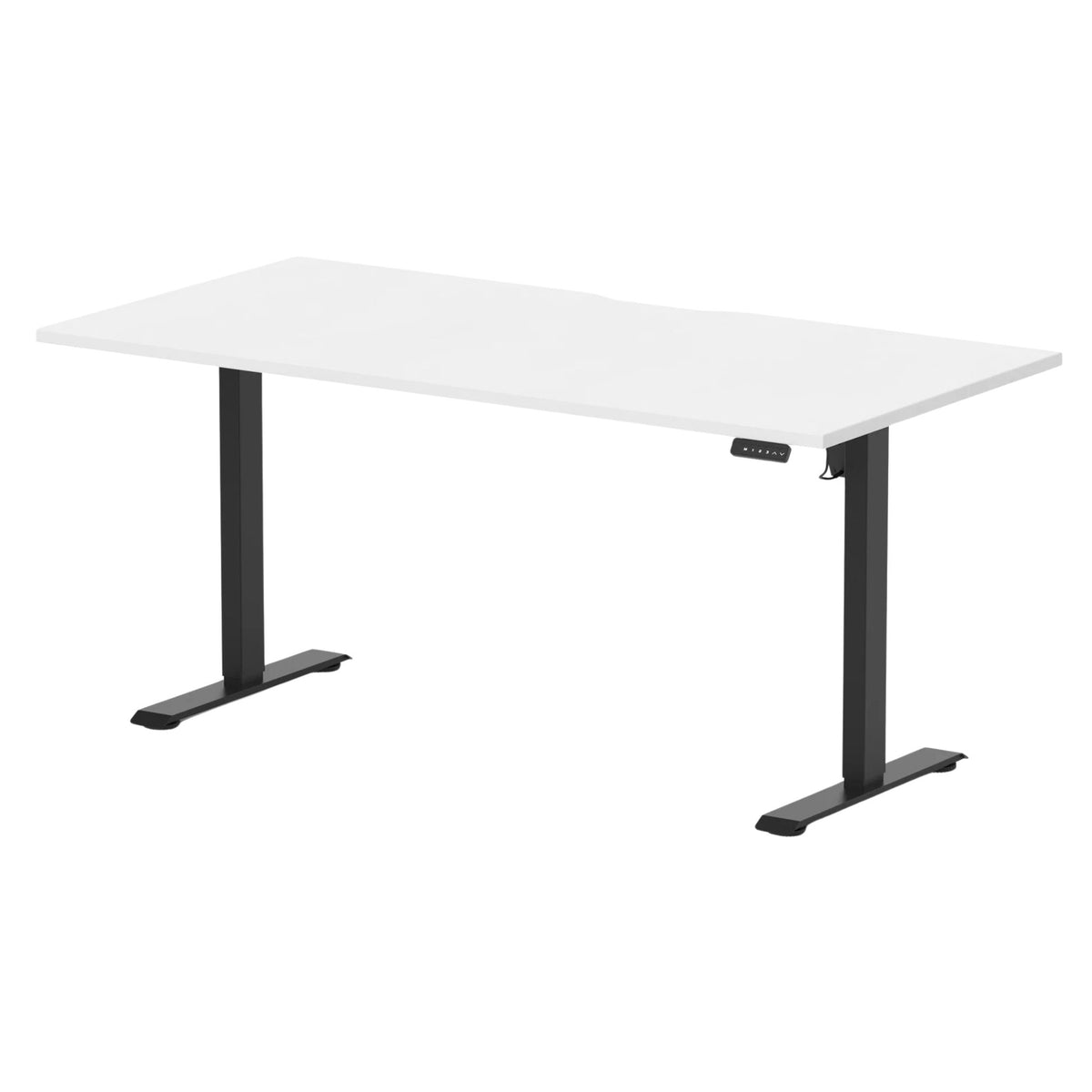 Air Lite Height Adjustable Desk With Scalloped Edge